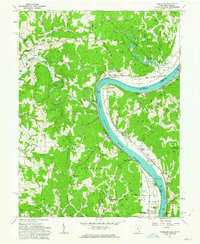 preview thumbnail of historical topo map of Meigs County, OH in 1960