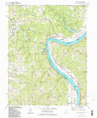 Download a high-resolution, GPS-compatible USGS topo map for Portland, OH (1998 edition)