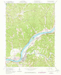 preview thumbnail of historical topo map of Washington County, OH in 1961