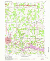 1960 Map of Ravenna, OH, 1981 Print