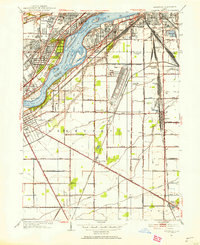 Download a high-resolution, GPS-compatible USGS topo map for Rossford, OH (1953 edition)