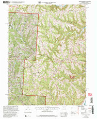 preview thumbnail of historical topo map of Monroe County, OH in 2002