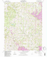 preview thumbnail of historical topo map of Muskingum County, OH in 1994