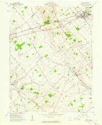 1961 Map of Sabina, OH, 1962 Print