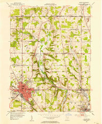 Download a high-resolution, GPS-compatible USGS topo map for Salem, OH (1954 edition)