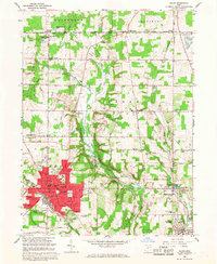 Download a high-resolution, GPS-compatible USGS topo map for Salem, OH (1968 edition)