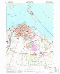 preview thumbnail of historical topo map of Sandusky, OH in 1969