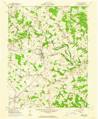 1961 Map of Seaman, OH, 1962 Print