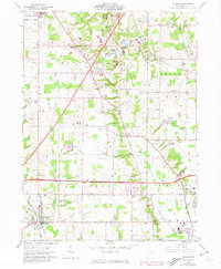 Download a high-resolution, GPS-compatible USGS topo map for Seville, OH (1974 edition)