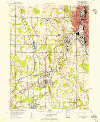 1954 Map of Sharon West, 1956 Print