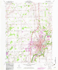 Download a high-resolution, GPS-compatible USGS topo map for Sidney, OH (1983 edition)