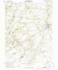 1961 Map of South Charleston, OH, 1975 Print