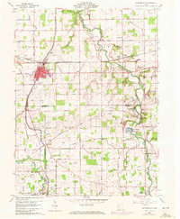 Download a high-resolution, GPS-compatible USGS topo map for Spencerville, OH (1972 edition)