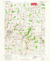 Download a high-resolution, GPS-compatible USGS topo map for Springboro, OH (1967 edition)