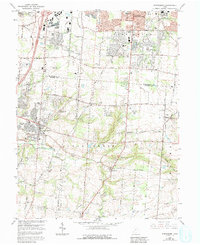 Download a high-resolution, GPS-compatible USGS topo map for Springboro, OH (1992 edition)
