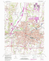 Download a high-resolution, GPS-compatible USGS topo map for Springfield, OH (1988 edition)