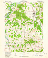 1961 Map of Strasburg, 1963 Print