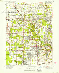Download a high-resolution, GPS-compatible USGS topo map for Sylvania, OH (1952 edition)