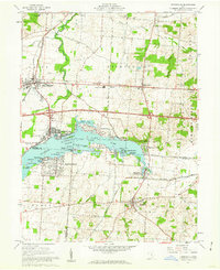 1961 Map of Thornville, OH, 1962 Print