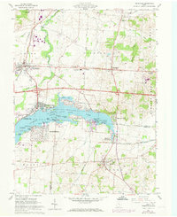Download a high-resolution, GPS-compatible USGS topo map for Thornville, OH (1973 edition)