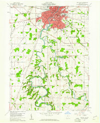 Download a high-resolution, GPS-compatible USGS topo map for Tiffin South, OH (1961 edition)