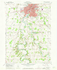 Download a high-resolution, GPS-compatible USGS topo map for Tiffin South, OH (1973 edition)