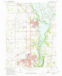 Download a high-resolution, GPS-compatible USGS topo map for Tipp City, OH (1975 edition)
