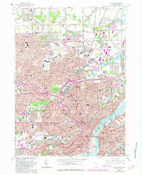 preview thumbnail of historical topo map of Toledo, OH in 1965