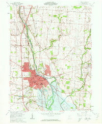 Download a high-resolution, GPS-compatible USGS topo map for Troy, OH (1962 edition)