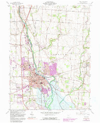 Download a high-resolution, GPS-compatible USGS topo map for Troy, OH (1991 edition)