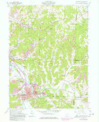 1961 Map of Uhrichsville, 1978 Print