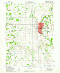 preview thumbnail of historical topo map of Upper Sandusky, OH in 1960