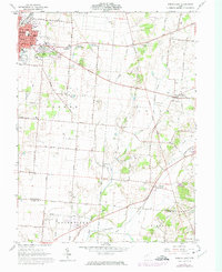 Download a high-resolution, GPS-compatible USGS topo map for Urbana East, OH (1974 edition)