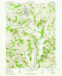 Download a high-resolution, GPS-compatible USGS topo map for Utica, OH (1962 edition)