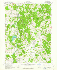 1961 Map of Vinton, OH, 1963 Print