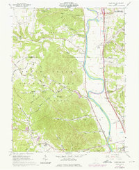 preview thumbnail of historical topo map of Scioto County, OH in 1961