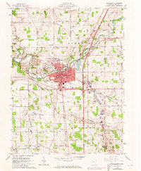 Download a high-resolution, GPS-compatible USGS topo map for Wapakoneta, OH (1973 edition)
