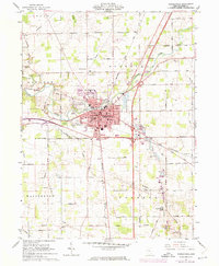 Download a high-resolution, GPS-compatible USGS topo map for Wapakoneta, OH (1974 edition)