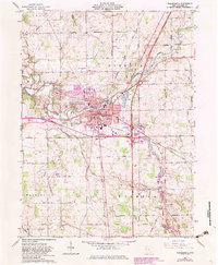 Download a high-resolution, GPS-compatible USGS topo map for Wapakoneta, OH (1983 edition)