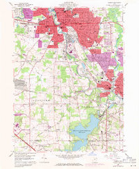 1959 Map of Warren, 1971 Print
