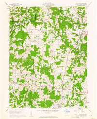 preview thumbnail of historical topo map of Washington County, OH in 1960