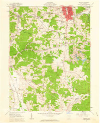 1961 Map of Wellston, 1963 Print
