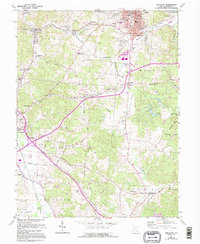 1961 Map of Wellston, 1995 Print