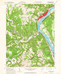 Download a high-resolution, GPS-compatible USGS topo map for Wellsville, OH (1968 edition)
