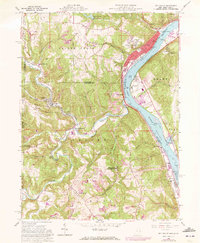 Download a high-resolution, GPS-compatible USGS topo map for Wellsville, OH (1972 edition)