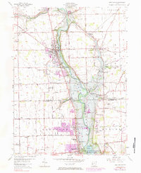 Download a high-resolution, GPS-compatible USGS topo map for West Milton, OH (1984 edition)