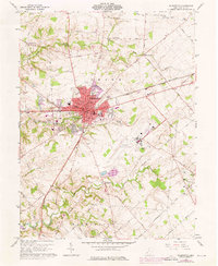Download a high-resolution, GPS-compatible USGS topo map for Wilmington, OH (1976 edition)