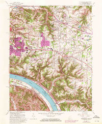 Download a high-resolution, GPS-compatible USGS topo map for Withamsville, OH (1971 edition)