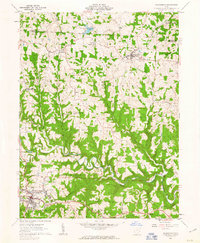 1961 Map of Woodsfield, 1963 Print