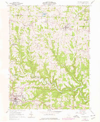 1961 Map of Woodsfield, 1977 Print